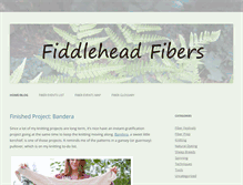 Tablet Screenshot of fiddleheadfibers.com